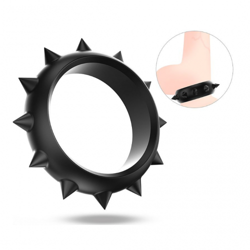 Anel peniano de silicone cor preto