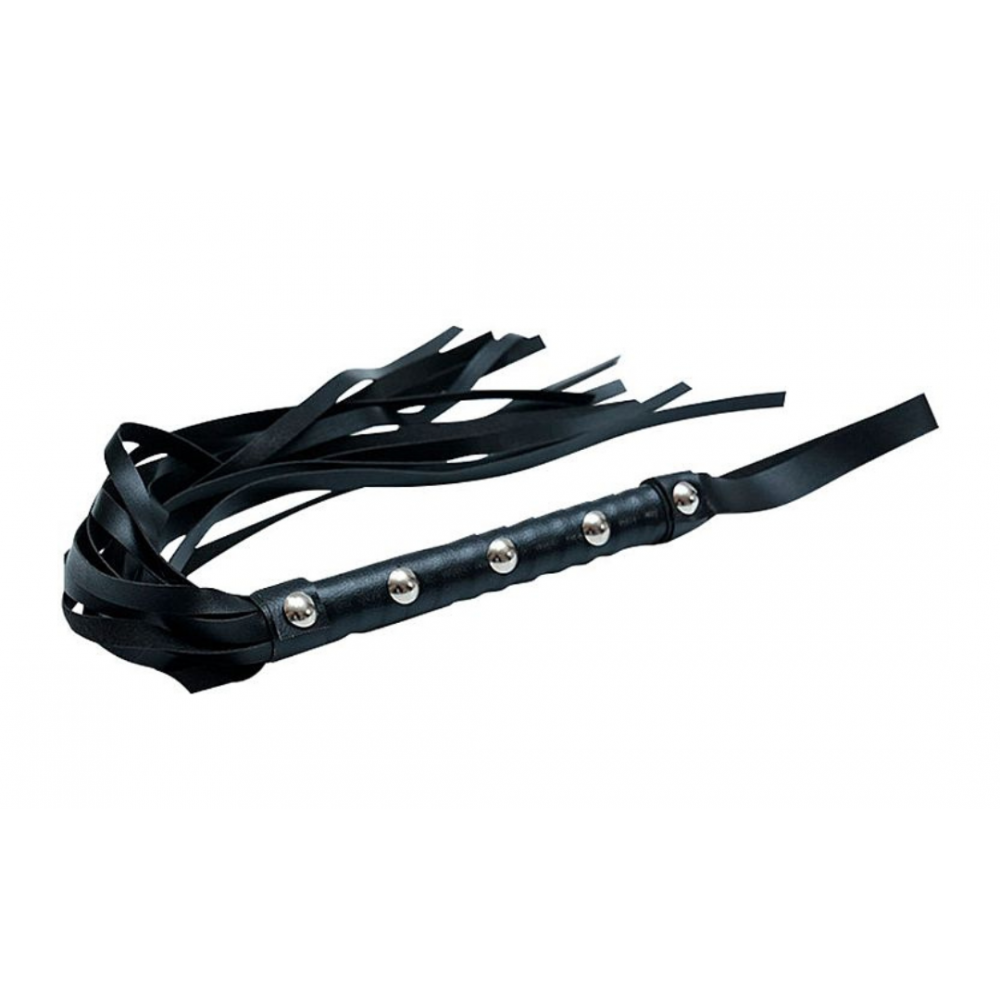 Chicote luxo bondage cor preta 59cm Nada de achar que chicote é somente para bater. Chicote luxo bondage cor preta 59cm