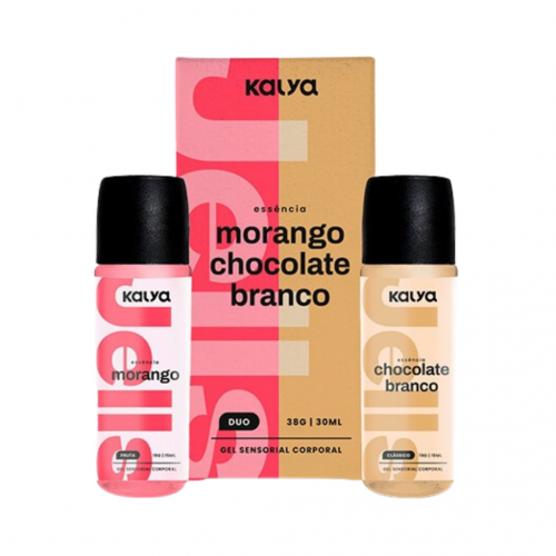 Gel Beijável Hot Jells Duo Morango e Chocolate Branco 30ml