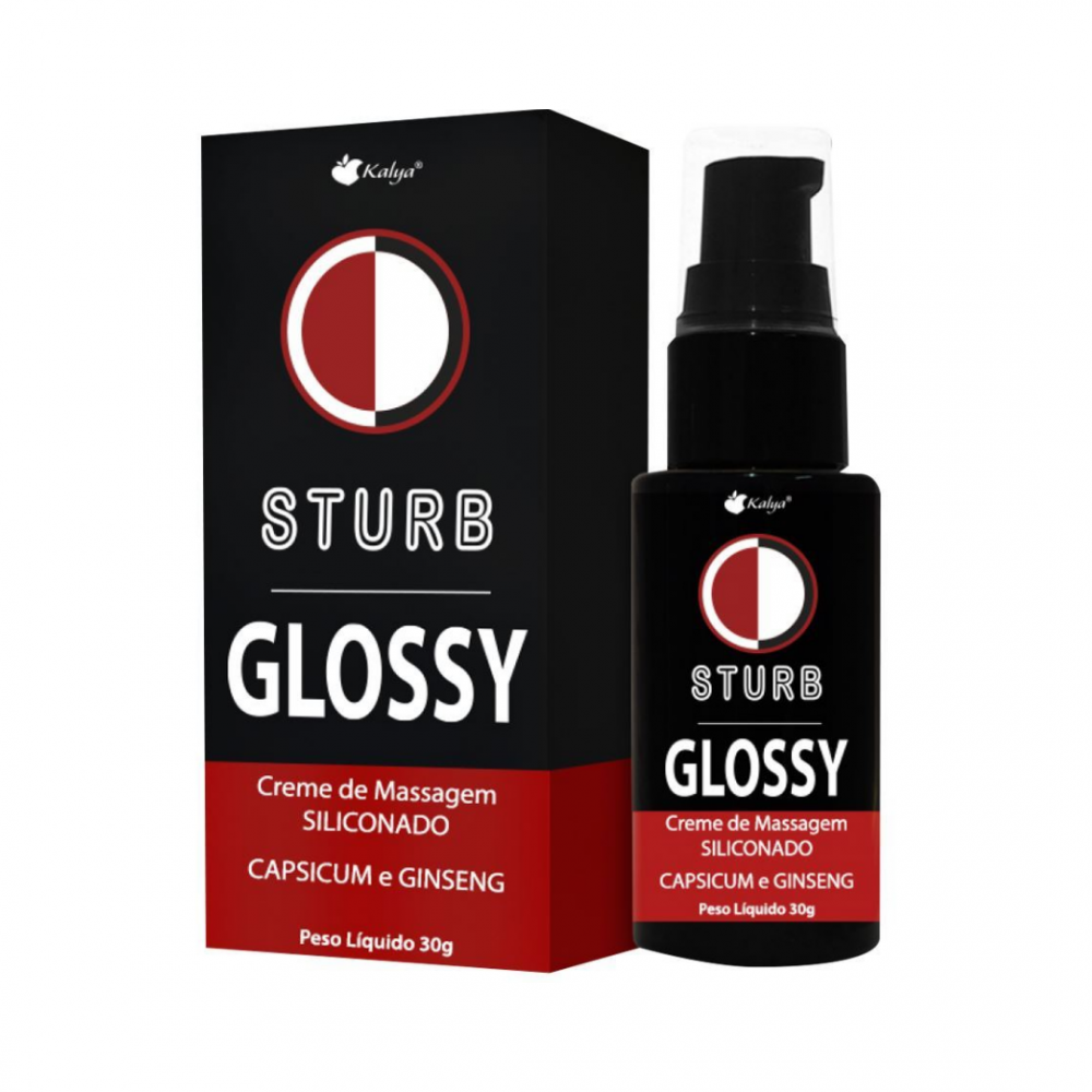 Sturb Glossy Vasodilatador Masculino Sturb Glossy Hot + Volume para o Seu Prazer 30g Potencialize a confiança e intensifique o prazer com o Sturb Glossy, creme estimulante desenvolvido para gerar sensação de aumento peniano. Sturb Glossy Vasodilatador Masculino Sturb Glossy Hot + Volume para o Seu Prazer 30g