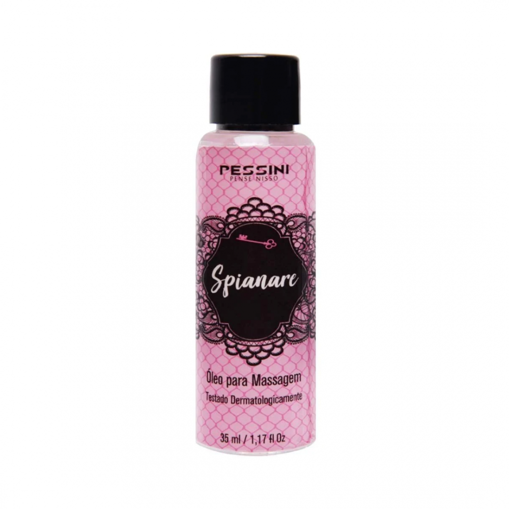 Óleo de massagem Spianare 35ml Este óleo para massagem corporal vai te surpreender com sua fragrância docinha, porém não enjoativa. Óleo de massagem Spianare 35ml