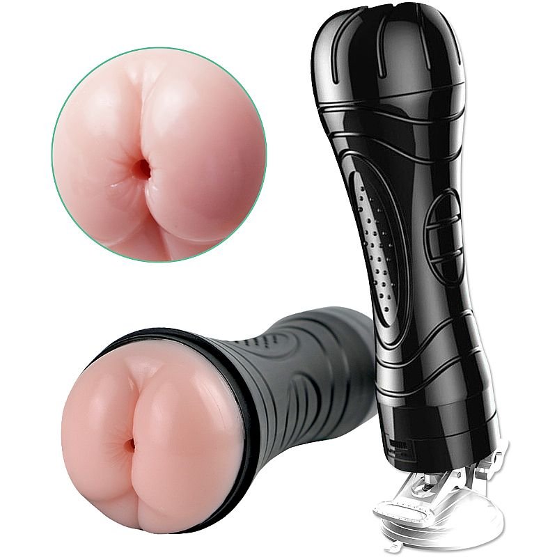 Masturbador lanterna ânus com vibrador e ventosa