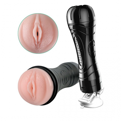 Masturbador lanterna masculino vagina com ventosa