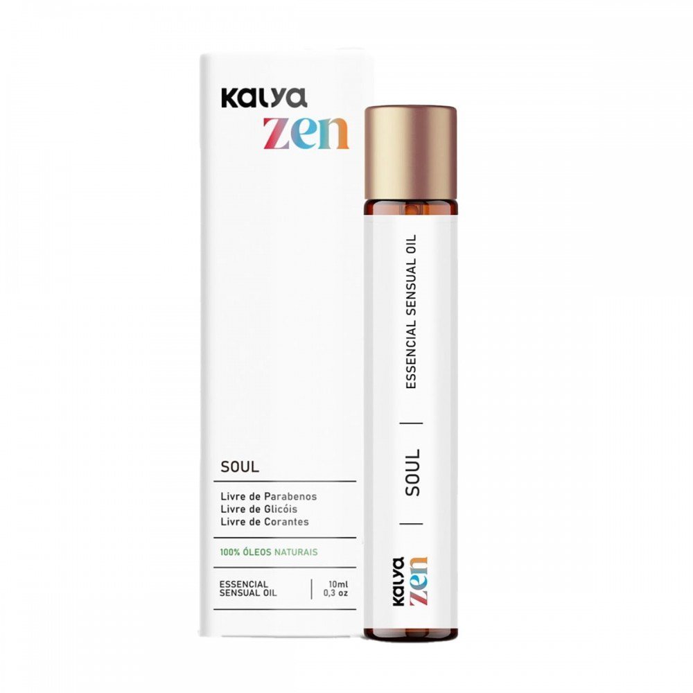 Kalya zen óleo essencial sensual 10ml Kalya Zen é um Óleo Essencial Sensual, desenvolvido para fazer o casal se envolver em uma aura de amor e prazer através do toque. Kalya zen óleo essencial sensual 10ml