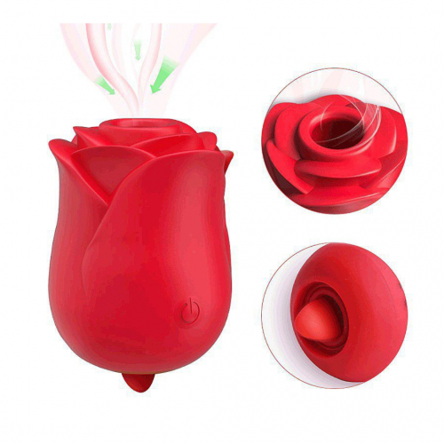 Sugador e Vibrador Rosa 2 em 1 Fiamor - 10 Modos de Sucção e Vibração