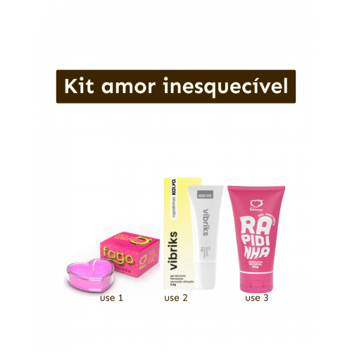 Kit Amor Inesquecível 3 Peças - Massagem, Vibração e Conforto