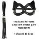 Kit BDSM em Couro com Maleta: 8 Itens (Algemas, Máscara, Coleira, Chicote e mais)