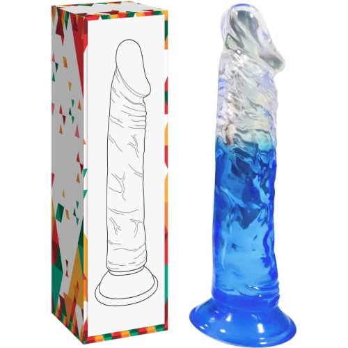 Prótese Transparente Ventosa 18,5cm x 3,5cm de diâmetro
