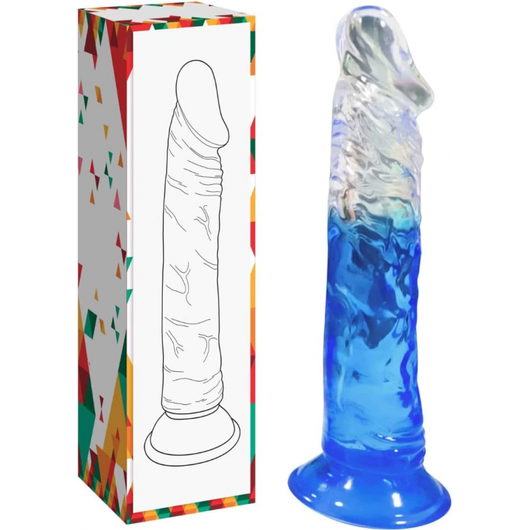 Prótese Transparente Ventosa 18,5cm x 3,5cm de diâmetro