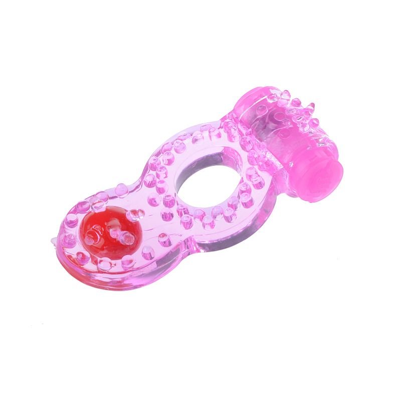 Anel Peniano Vibratório com Pérola e Estimulador de Clitóris