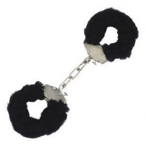 Algema de Metal Reforçada com Pelúcia - Trava de Segurança e Chaves