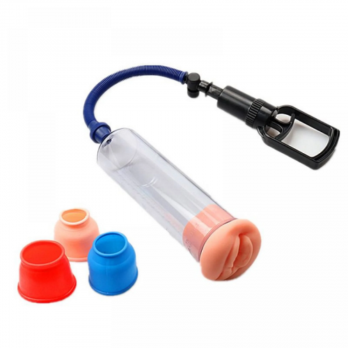 Bomba Peniana com Gatilho de Sucção 20,5 cm de comprimento e 6,5 cm de diâmetro