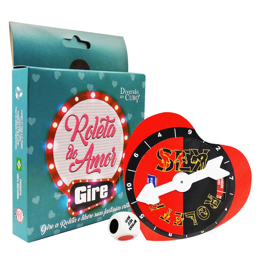 Roleta do Amor com Dado - Jogo Erótico para Casais Acenda a chama da paixão com a Roleta do Amor com Dado, um jogo erótico que promete reacender a conexão e apimentar a intimidade dos casais. Roleta do Amor com Dado - Jogo Erótico para Casais