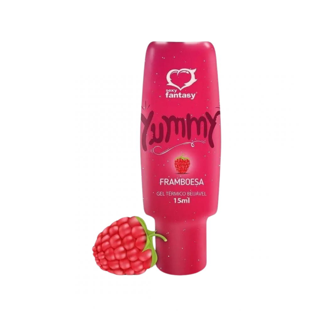 Yummy Gel Térmico Beijável Oral sabor Framboesa 15ml