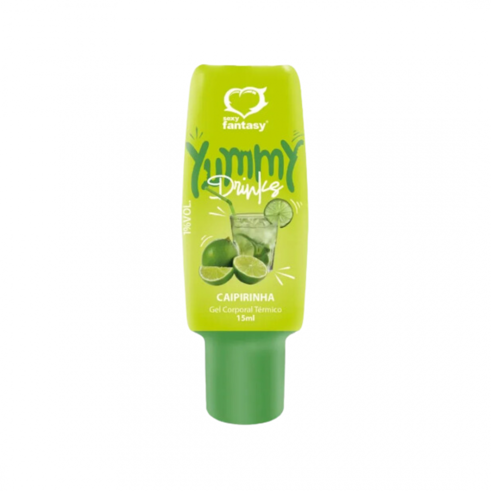 Yummy Gel Térmico Beijável sabor Caipirinha 15ml Um up no que já é muito bom: o oral. Yummy Gel Térmico Beijável sabor Caipirinha 15ml