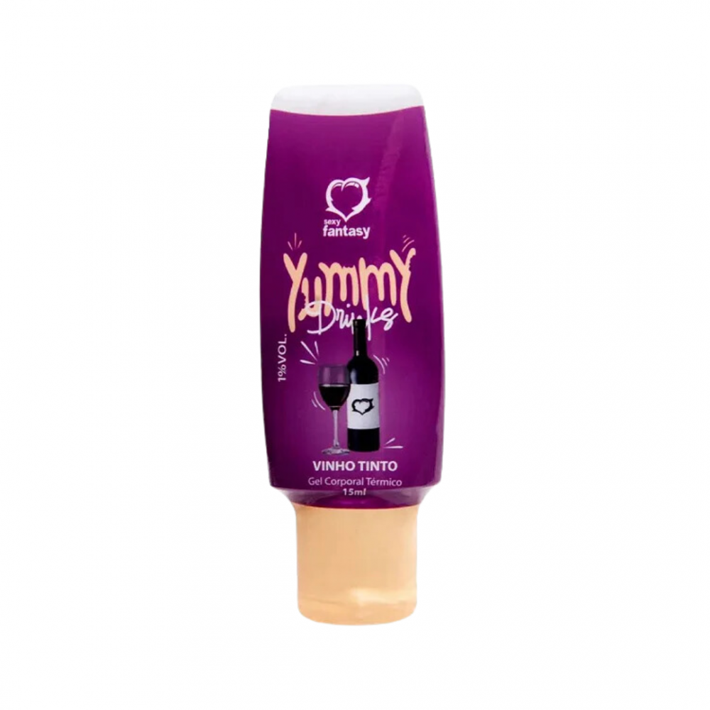 Yummy Gel Térmico Beijável sabor Vinho Tinto 15ml Um up no que já é muito bom: o oral. Yummy Gel Térmico Beijável sabor Vinho Tinto 15ml