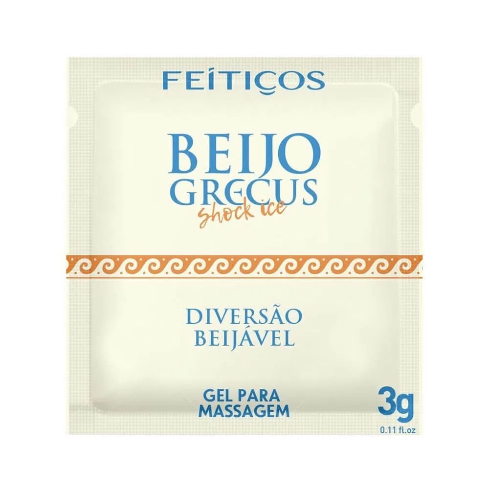 Beijo Grecus Shock Ice 3g Beijo Grecus Shock Ice combina potência e refrescância para intensificar suas experiências sensuais. Beijo Grecus Shock Ice 3g