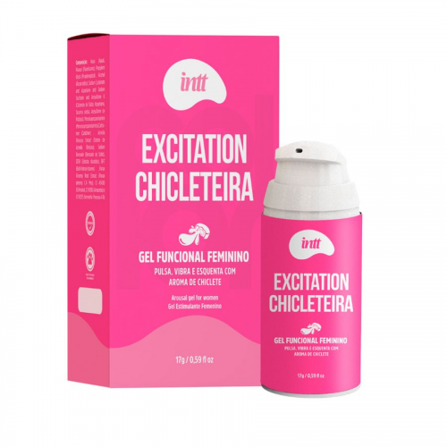 Excitante Feminino Intt Excitation Chicleteira 17ml - Efeito Hot e Pulsante