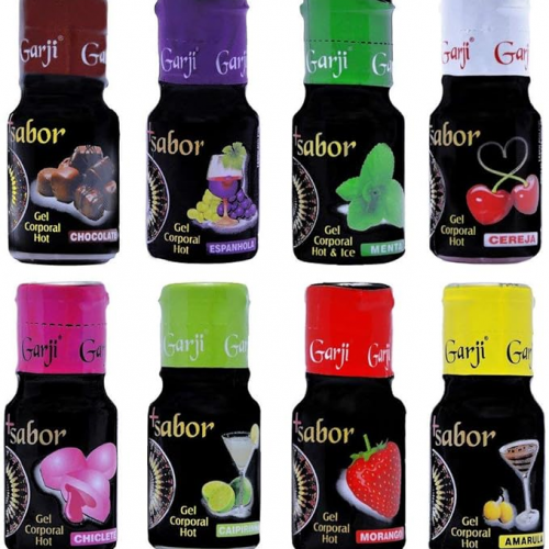 Gel Corporal Hot +Sabor Garji - Óleo de Massagem Beijável e com Aquecimento Gel Corporal Hot +Sabor Garji - Óleo de Massagem Beijável e com Aquecimento