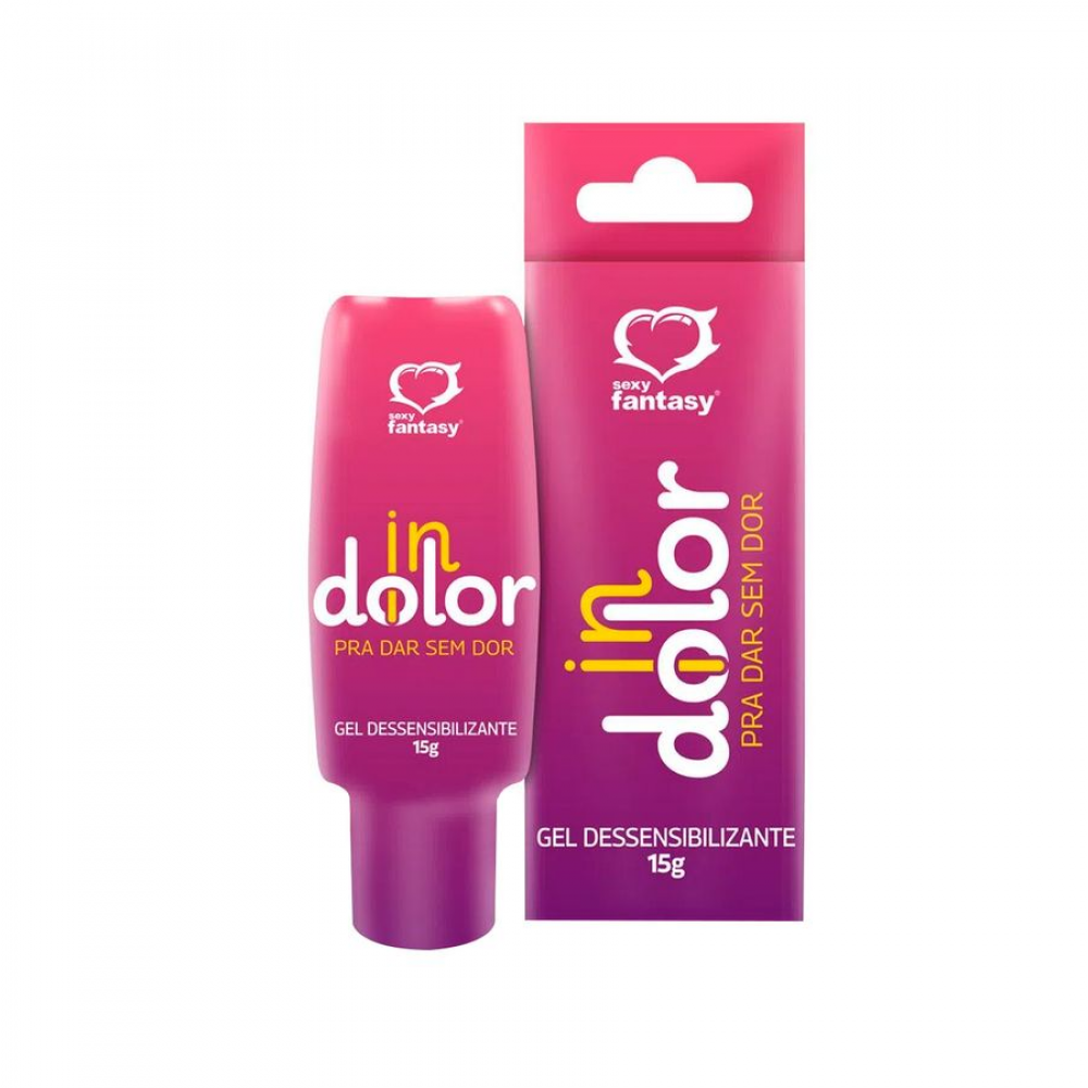 Gel Dessensibilizante InDolor Sexy Fantasy 15g - Lubrificante Anal com Aloe Vera Explore novas sensações com o Gel Dessensibilizante InDolor Sexy Fantasy 15g, desenvolvido para tornar o sexo anal mais confortável, prazeroso e seguro. Gel Dessensibilizante InDolor Sexy Fantasy 15g - Lubrificante Anal com Aloe Vera