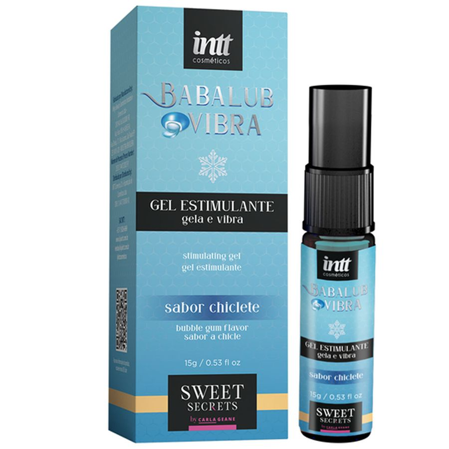 Gel Excitante Babalub Vibra Intt 15g - Beijável com Efeito Frio e Pulsante Leve sua experiência íntima a um novo patamar com o Babalub Vibra Intt 15g, um gel excitante da linha Sweet Secrets que combina efeito refrescante, vibração e uma fórmula beijável. Gel Excitante Babalub Vibra Intt 15g - Beijável com Efeito Frio e Pulsante