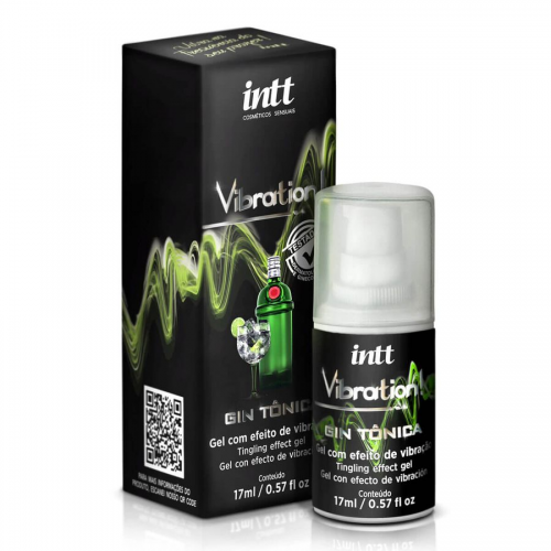 Gel Excitante Vibration Intt Gin Tônica 17ml - Efeito Vibrante e Beijável
