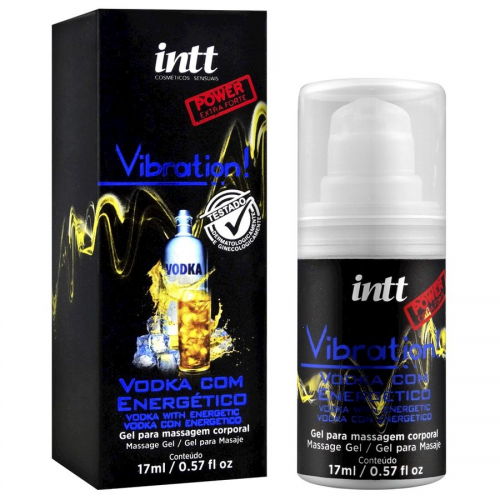 Gel Excitante Vibration Intt Vodka com Energético 17ml - Efeito Vibrante 3X Mais Forte