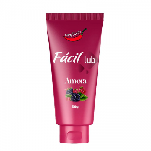 Gel Lubrificante Beijável Amora 60g - Fácil Lub Chillies