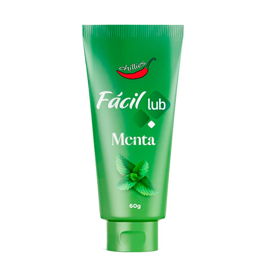 Gel Lubrificante Beijável Menta 60g - Fácil Lub Chillies