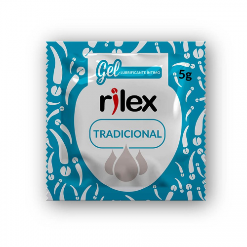 Gel Lubrificante Íntimo Rilex Tradicional – Sachê 5 g, Hipoalergênico, Redução de Atrito e Conforto Imediato
