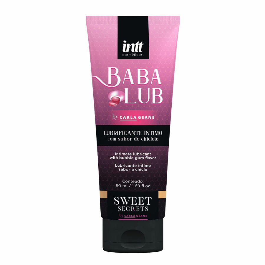 Lubrificante Beijável Babalub Intt 50ml - À Base de Água com Sabor
