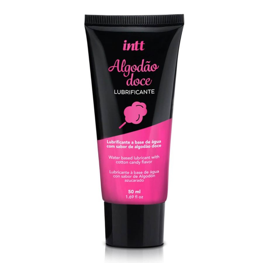 Lubrificante Beijável Intt Algodão Doce 50ml - À Base de Água com Sabor Descubra um toque extra de conforto e sabor com o Lubrificante Íntimo Algodão Doce. Lubrificante Beijável Intt Algodão Doce 50ml - À Base de Água com Sabor