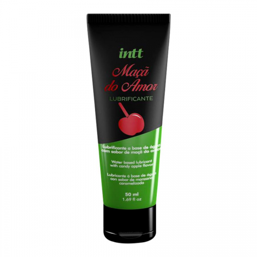 Lubrificante Beijável Intt Maçã do Amor 50ml - À Base de Água com Sabor