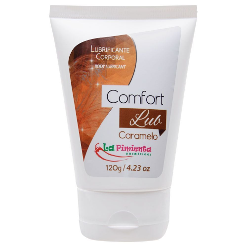 Lubrificante Comfort Lub Beijável Sabor Caramelo - Gel 120g