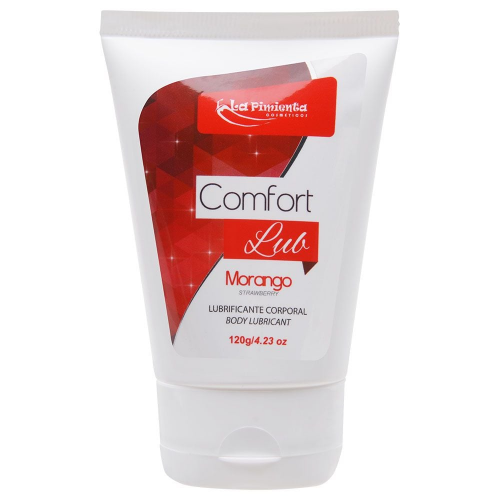 Lubrificante Comfort Lub Beijável Sabor Morango - Gel 120g