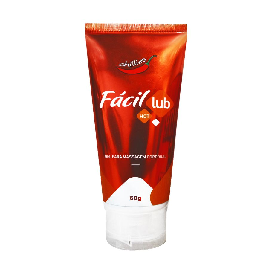 Lubrificante Fácil Lub Hot Chillies 60g - Efeito Quente para Massagem e Sexo Apimente sua vida íntima com o Lubrificante Fácil Lub Hot Chillies 60g, um produto que vai além da lubrificação, trazendo sensações quentes e intensas para transformar o sexo e a Lubrificante Fácil Lub Hot Chillies 60g - Efeito Quente para Massagem e Sexo