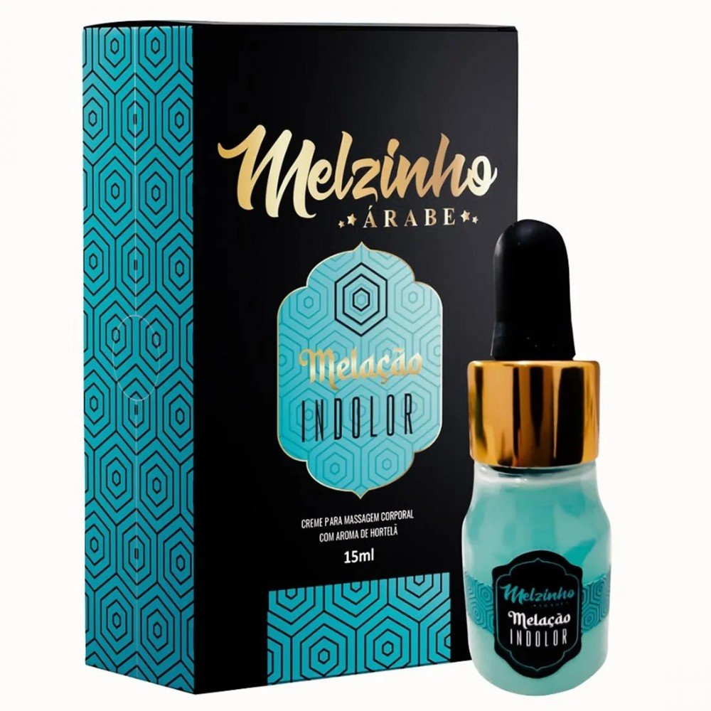 Melzinho Arabe Melação Indolor Óleo para Massagem Corporal 15ml Melzinho da Melação Indolor: Prazer Anal sem DesconfortoO Melzinho da Melação Indolor é um óleo dessensibilizante desenvolvido para tornar a relação anal mais prazerosa e confortável. Melzinho Arabe Melação Indolor Óleo para Massagem Corporal 15ml