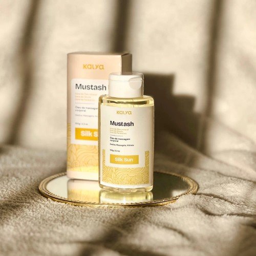 Mustash Silk Sun - Óleo Deslizante com Efeito Quente para Massagem e Brincadeiras a Dois Mustash Silk Sun - Óleo Deslizante com Efeito Quente para Massagem e Brincadeiras a Dois