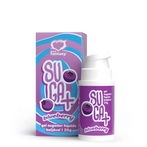 Suga+ Gel Excitante Unissex Efeito Sucção e Pulsação Sabor Blueberry 20g Suga+ Gel Excitante Unissex Efeito Sucção e Pulsação Sabor Blueberry 20g