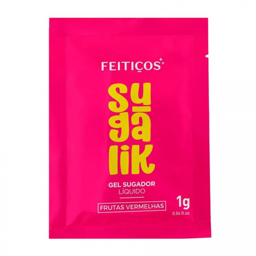 Sugalik Vibrador Líquido Sabor Frutas Vermelhas - Pulsa, Succiona e Refresca
