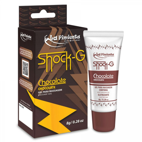 Vibrador Líquido Shock G Sabor Chocolate - Pulsa, Excita e Vibra para o Orgasmo