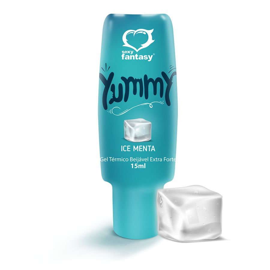 Yummy Gel Térmico Beijável Oral Ice Menta 15ml - Efeito Esquenta e Refresca