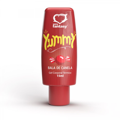 Yummy Gel Térmico Beijável Oral sabor Bala de Canela 15ml