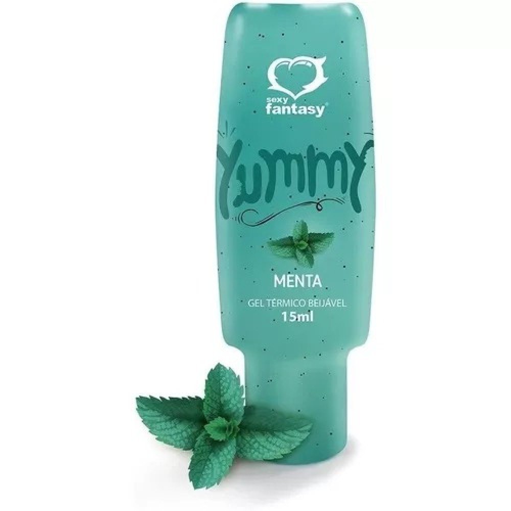 Yummy Gel Térmico Beijável sabor Menta 15ml - Esquenta e refresca Um up no que já é muito bom: o oral. Yummy Gel Térmico Beijável sabor Menta 15ml - Esquenta e refresca