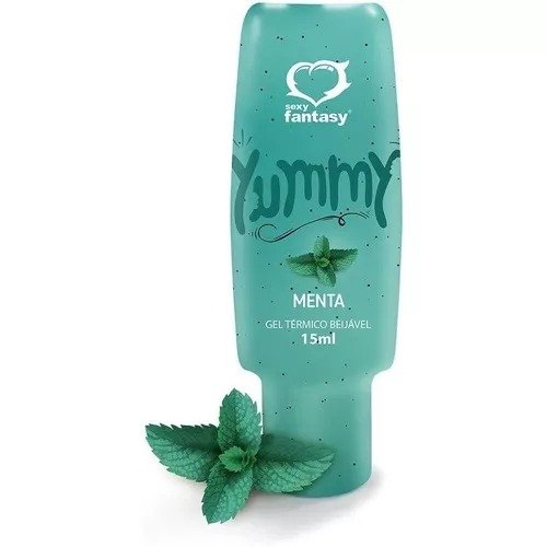 Yummy Gel Térmico Beijável sabor Menta 15ml - Esquenta e refresca Um up no que já é muito bom: o oral. Yummy Gel Térmico Beijável sabor Menta 15ml - Esquenta e refresca