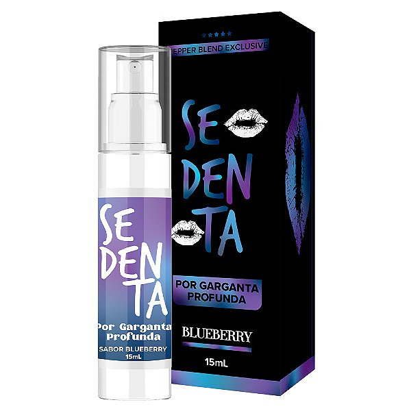 Sedenta por Garganta Profunda Blueberry Spray 18ml - Dessensibilizante Extra Forte Eleve o prazer do sexo oral com o Sedenta por Garganta Profunda Blueberry Spray 18ml, um dessensibilizante extra forte da Pepper Blend que transforma suas noites em momento Sedenta por Garganta Profunda Blueberry Spray 18ml - Dessensibilizante Extra Forte
