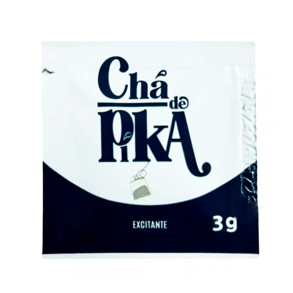 Chá de Pika sachê 3g Estimulante masculino em versão de sachê. Chá de Pika sachê 3g