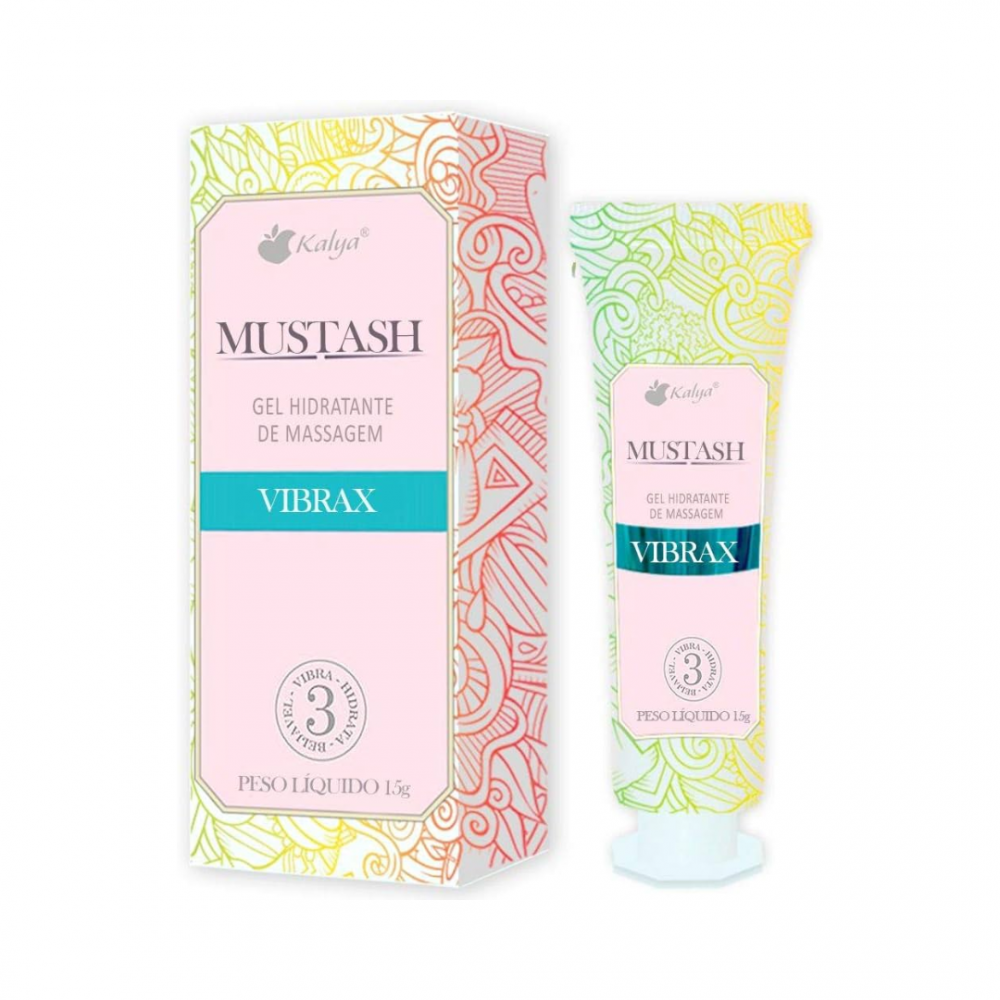 Mustash Vibrax estimulador de orgasmo feminino 15g O Gel Beijável foi feito para mulheres que desejam ter ainda mais prazer. Mustash Vibrax estimulador de orgasmo feminino 15g