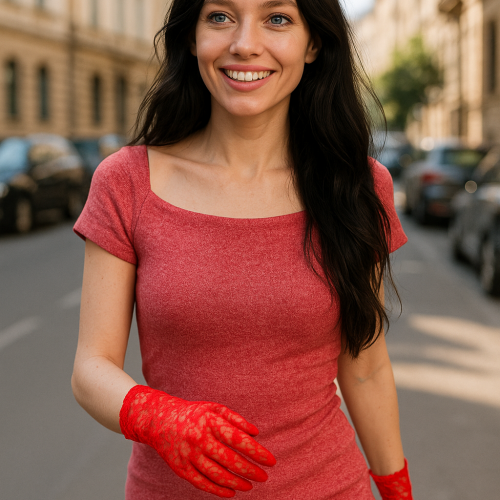 Luva de Renda Sensual - Vermelha, Preta ou Branca (Tamanho Único) Luva de Renda Sensual - Vermelha, Preta ou Branca (Tamanho Único)