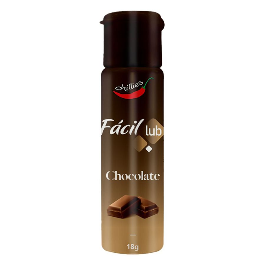 Lubrificante Lub Fácil Sabor Chocolate 18g - Para Sexo Oral e Preliminares